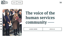 Tablet Screenshot of humanservicescouncil.org